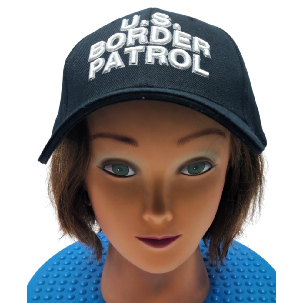 US Border Patrol Black Uniform Style Baseball‎ Cap Hat, adjustable